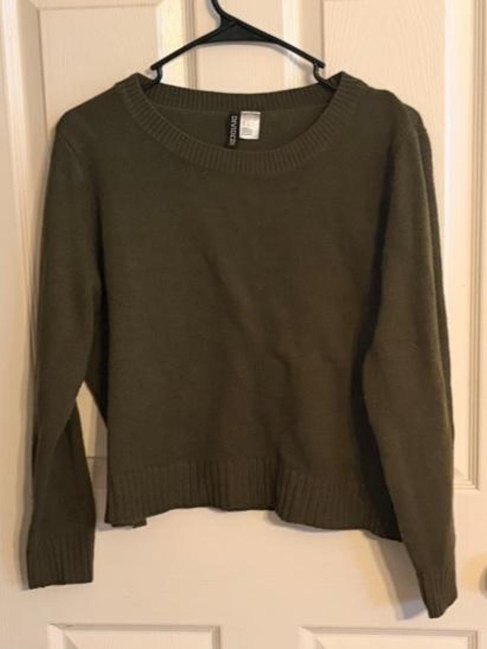 Divided Olive Green Crewneck Sweater
